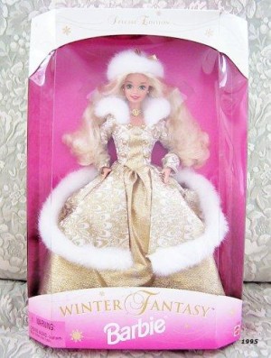 1995 Winter Fantasy Barbie Blonde - Sam's Club Exclusive